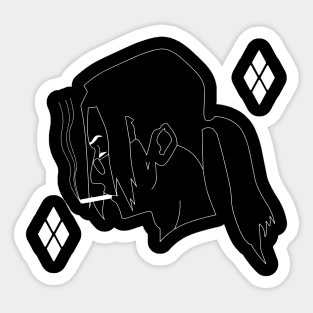 Jin Smoking Samurai Inspired Sticker